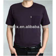 13ST1010 о шеи карманный мода бизнес футболки для мужчин